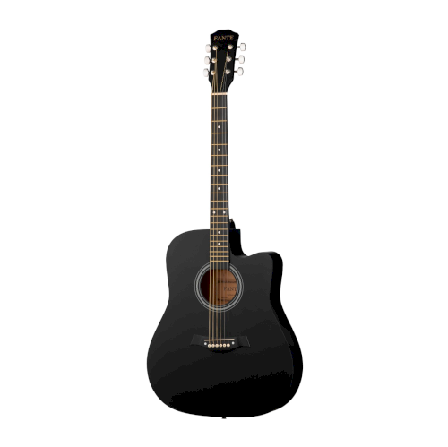 Акустическая гитара 41", с вырезом, черная, Fante FT-221-BK