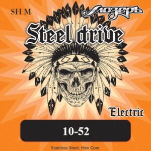 Комплект струн для электрогитары, сталь, 10-52, SH-M Steel Drive Мозеръ