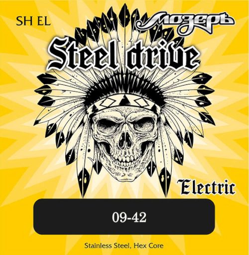 Комплект струн для электрогитары, сталь, 9-42, SH-EL Steel Drive Мозеръ