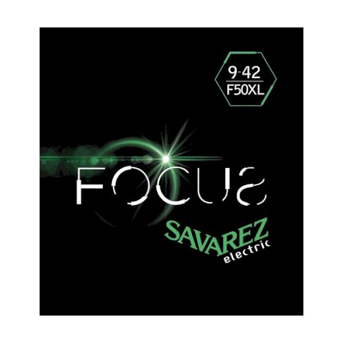 Комплект струн для электрогитары, сталь, 9-42, Savarez F50XL Focus
