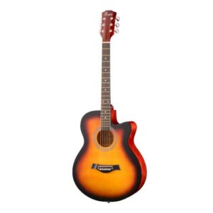 Акустическая гитара, с вырезом, санберст, Foix FFG-4001C-SB